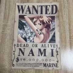 ナミ ポスター onepiece ワンピース 手配書 ジャンプ展 50周年 - メルカリ