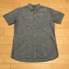 Hurley ハーレー 半袖シャツ グレー ボタンダウン シャンブレー メンズのサムネイル