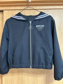 【JENNI】ジェニイ・黒セーラーZIPブルゾン ジャンパー(140cm)