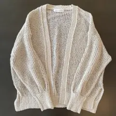 アーバンリサーチ カーディガン　透かし柄ガウンカーディガン　FREEサイズ