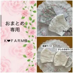 《Ｋ❤︎ＦＡＲＭ様　専用》＊立体布マスク*ハンドメイド＊