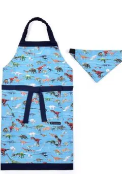 新品　カラフルキャンディスタイル　子供用エプロン・三角巾セット100-120㎝