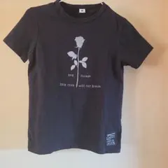 Jeans b. ローズプリント Tシャツ ブラック 150のサムネイル