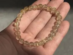 《ゴールドルチルクォーツ＊ブレスレット高透明》