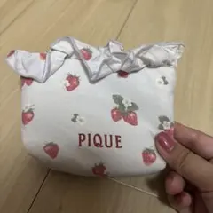 gelatoPIQUE ポーチ 苺柄 フリル