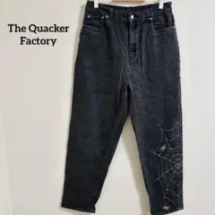 The Quacker Factory クモの巣刺繍 ブラック デニム 個性派のサムネイル