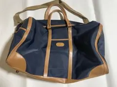 NY Factory ネイビー ナイロン ボストンバッグ