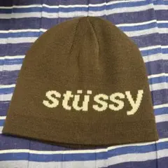 【最終値下げ！！】STUSSY ヘルベチカ ジャガード ビーニー冬 STUSSY HELVETICA BEANIEステューシー ニット帽 ビーニー | street＊style