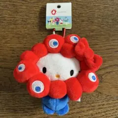 ミャクミャク ハローキティ ぬいぐるみキーホルダー キティちゃん 大阪関西万博