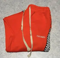 FORTUNATE オレンジ ジャージパンツ