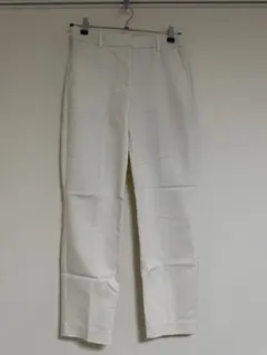 H&Mホワイト テーパード スラックス パンツ