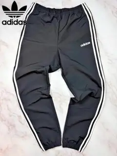 【adidas】アディダス トラックパンツ ブラック Lサイズ 3ストライプ