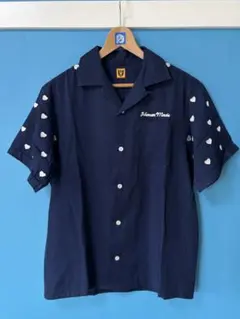 希少 HUMAN MADE レーヨン シャツ ハート刺繍のサムネイル