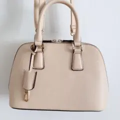 値下♪ベージュ ハンドバッグ ショルダーバッグ☆2ウェイ