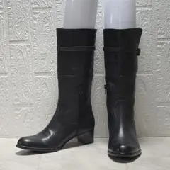 卑弥呼 Camui water massage ロングブーツ 黒 24cm