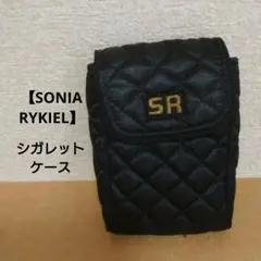 【SONIA RYKIEL】シガレットケース ブラック キルティング サテンのサムネイル