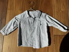 familiar ブルーチェックシャツ　80cm