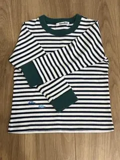 familiar ストライプ長袖Tシャツ 100