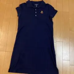 ポロ ラルフローレン ポロベア 半袖 ワンピース 150 刺繍 ネイビー