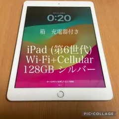 iPad (第6世代) Wi-Fi+Cellular 128GB シルバー