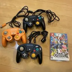 ゲームキューブコントローラー3個とスマブラ