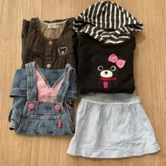 ファミリア　ミキハウス　ジャンバースカート ワンピース　100 まとめ売り