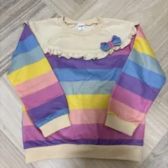 SHEIN カラフルストライプ 長袖カットソー 120のサムネイル
