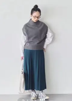 パラスパレス リネン コットン タックスカート - メルカリ