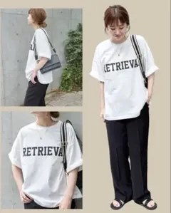 B.C STOCK ベーセーストック BIGシルエットロゴTシャツのサムネイル