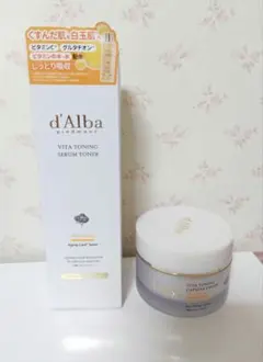 ダルバ Vセラムトナー&ビタトーニングカプセルクリーム 2個セット