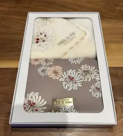 PAUL & JOE 花柄刺繍 ハンカチ/ミニタオル【タグ付き新品未使用】2枚