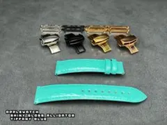 ワニ革 リアル アリゲーター ベルト アップルウォッチ用