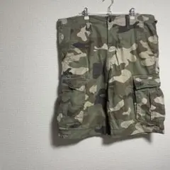 2011年　GAP 迷彩カーゴハーフパンツ　Y2K ワイド　サイズL