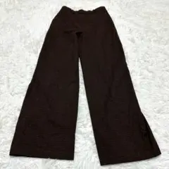 ユニクロ UNIQLO パンツ Sサイズ ズボン ボトムス ブラウン系 千鳥格子