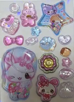 ウォーターシール ボンボンドロップシール おすそ分け 可愛い　ぷくキラシール