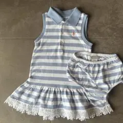 【美品】2枚セット ワンピース 12M ボーダー