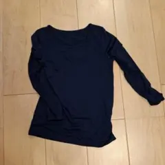 HEATTECH 長袖アンダーシャツ 100cm ネイビー