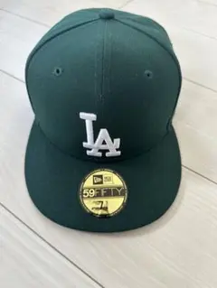 New Era 59FIFTY LAキャップ 7 3/8ダークグリーン