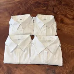 ホワイトボタンダウンシャツ Lサイズ 4枚セット　半袖長袖　スーツ　ブラウス