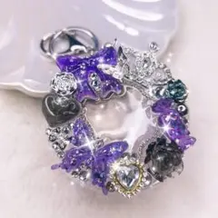 ゆうゆうメルカリ便☆量産型地雷缶バッジケースパープルNo.03