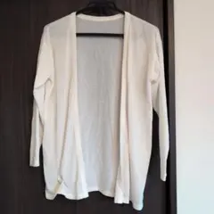 アイボリー 長袖カーディガン M