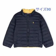 【美品✨】ロゴ刺繍 リバーシブル ダウンジャケット ラルフローレン