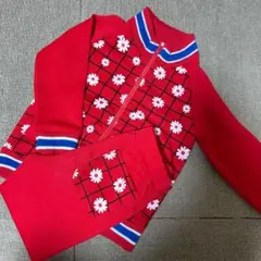 mialy mail 花柄 ジャージ　上下セット　赤　110cm ミアリーメール