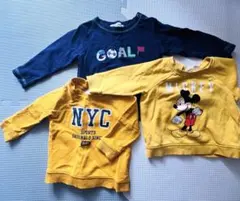 長袖Tシャツ3枚セット　80〜90サイズ