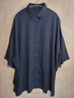 【初出品】JEANASIS オーバーサイズシャツ 半袖 ブラックのサムネイル
