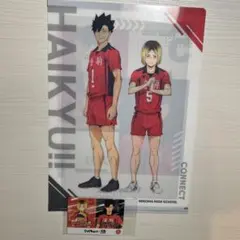 ハイキューくら寿司コラボ 孤爪研磨 黒尾鉄朗 クリアファイル カード