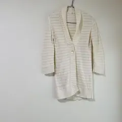 ROPE ロペ カーディガン ニット オフホワイト 厚手 ロング丈