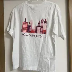 ジーユー　GU Tシャツ　バックプリント　NYC MOIC ice cream