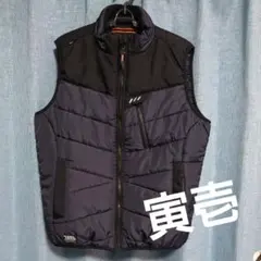 TORA ネイビー ×ブラック キルティングベスト