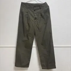 GU ジーユー チノハイウエストボタンワイドパンツ タックパンツ イージーパンツ